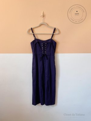 Vestido Midi Amarração Azul | Tam: M