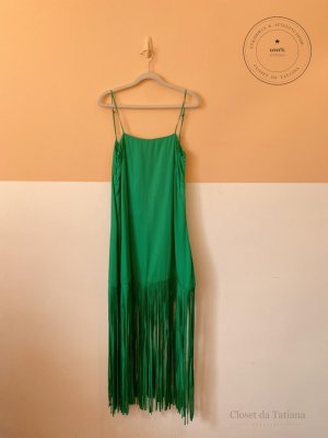 Vestido Franjas Farm Verde | Tam: M