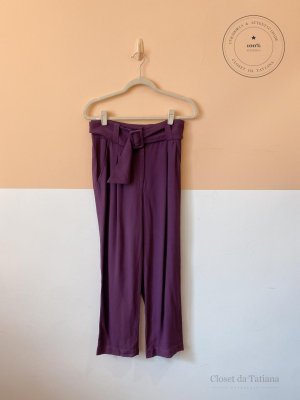 Calça Cinto Mixed Roxa | Tam: 36