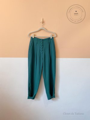 Calça Botões Nv Verde | Tam: 36