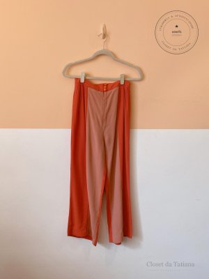Calça Goiaba Bicolor Botões Nv | Tam: 34