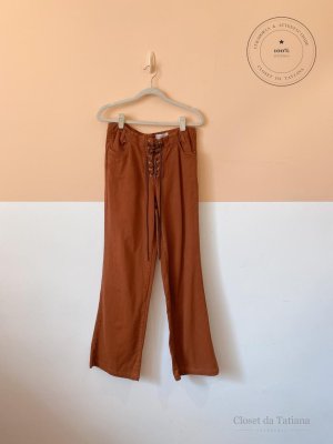 Calça Cadarço Mysk Marrom | Tam: 38