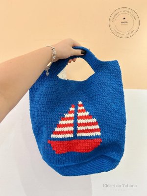 Bolsa Crochet Barco Valônia Veras