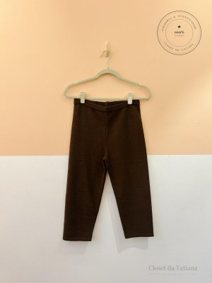 Legging Curta Tricot Valônia Veras Marrom | Tam: P