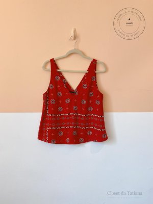Blusa Estampa Maria Filó Vermelha | Tam: G