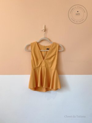 Blusa Mostarda Zíper Animale | Tam: M