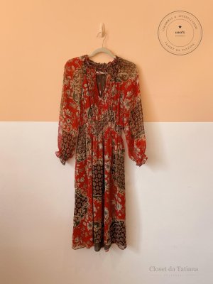 Vestido Estampado Manga Zara | Tam: PP