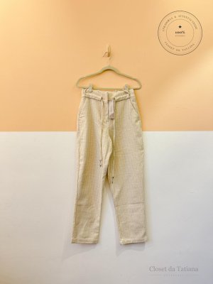 Calça Tweed Renner Bege | Tam: 38