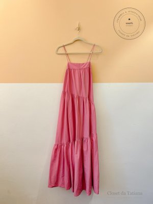 Vestido Camadas Mango Rosa | Tam: P