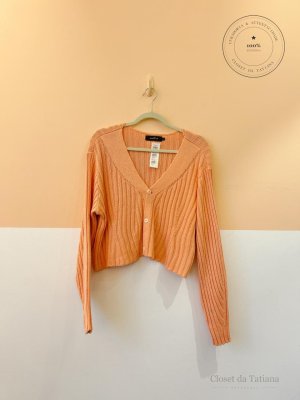 Casaqueto Tricot Salmão Maria Filó | Tam: P