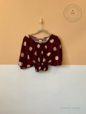 Blusa Elastico Maria Filó Vinho | Tam: P