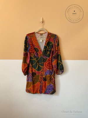 Vestido Curto Estampado Farm | Tam: M