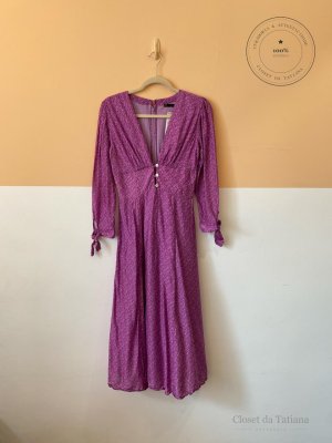 Vestido Midi Estampa /Lilás Vix | Tam: P