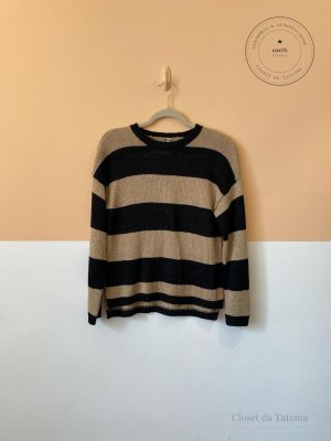 Tricot Luréx E Farm Preto | Tam: P