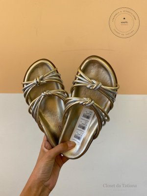 Papete Arezzo Dourada | Tam: 34