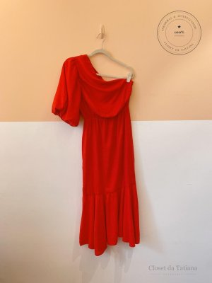 Vestido Ombro Só Valônia Veras Vermelho | Tam: M