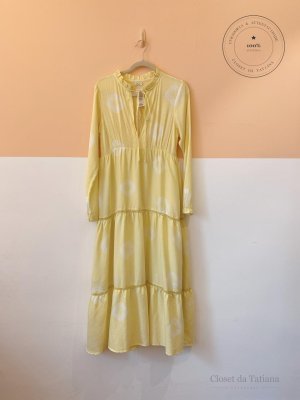 Vestido Manga Loja 3 Amarelo | Tam: P