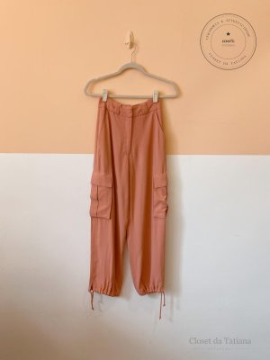 Calça Cargo Nv Rosa | Tam: 34