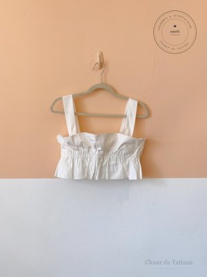 Top Franzido Loja 3 Branco | Tam: PP