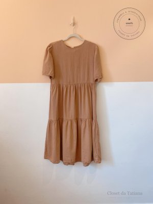Vestido Camadas Bege | Tam: M