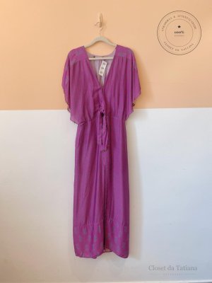 Vestido Lilás Estampa Vix | Tam: P