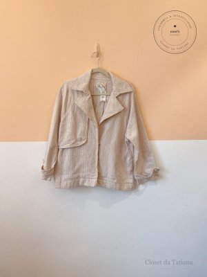 Blazer Listrado Caché | Tam: M