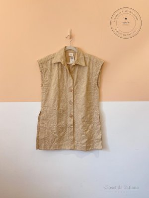 Vestido Curto Bordados Âme Bege | Tam: M