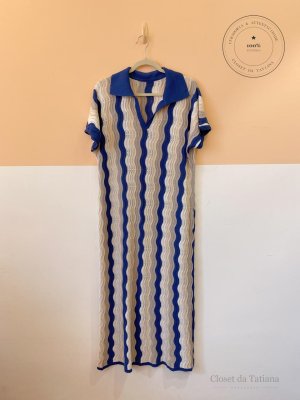 Vestido Tricot Azul | Tam: M