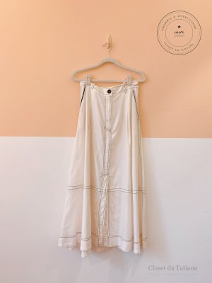 Saia Pesponto Dress To Preto | Tam: M