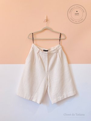 Bermuda Textura Nv Off-White | Tam: 38