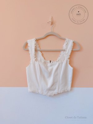 Cropped Detalhe Alça Nv | Tam: M