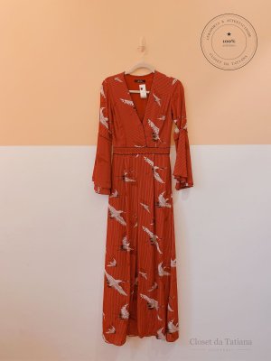 Vestido Cisnes Amissima Vermelho | Tam: P