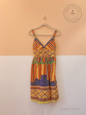 Vestido Curto Estampado André Lima | Tam: PP