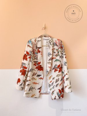 Blazer Estampado Peixes Patbo | Tam: 36