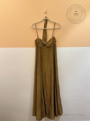 Vestido Longo Textura Nv Marrom | Tam: M