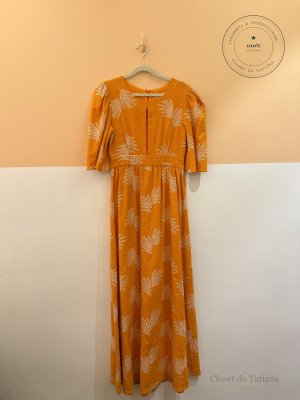 Vestido Bordado Ahka Laranja | Tam: P