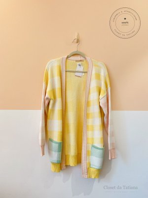 Cardigan Tricot Alongado Carol Bassi | Tam: 40