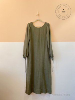 Vestido Longo Nanaminze Musgo | Tam: M