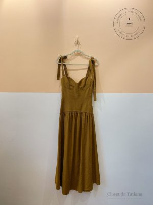 Vestido Midi Jackie By Nv Marrom | Tam: PP