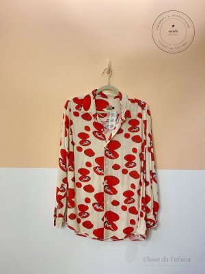 Camisa Estampa Parioca Vermelha | Tam: G