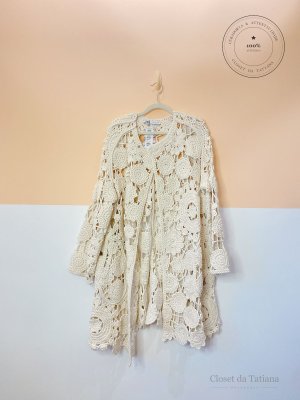 Capa Crochet Flores Zara | Tam: M