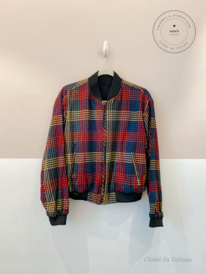 Jaqueta Bomber Xadrez | Tam: M