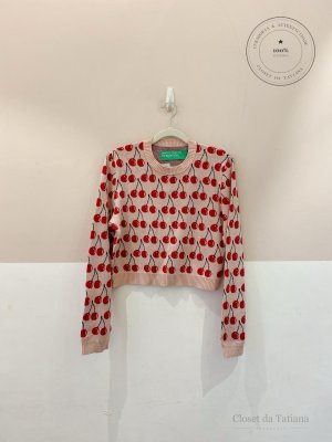 Tricot Cerejinhas Benetton Rosa | Tam: M
