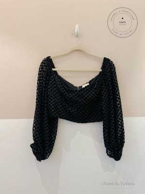 Cropped Bolas A. Niemeyer Preto | Tam: 40