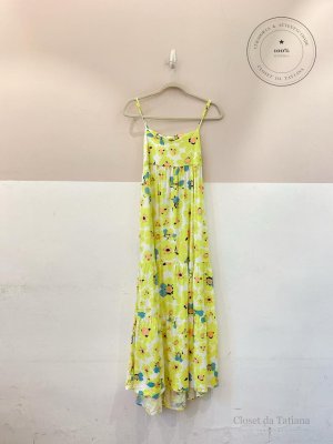 Vestido Longo Flores Amarelas Animale | Tam: 38