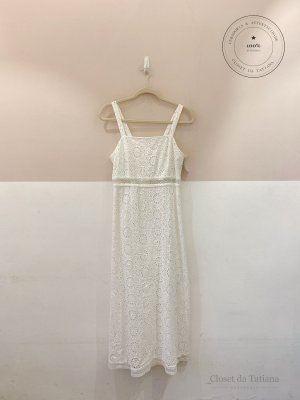 Vestido Midi Laise Off-White | Tam: 38