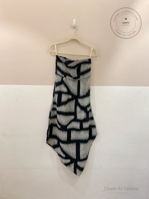 Vestido Midi Sem Alça Estampado A. Niemeyer | Tam: 38