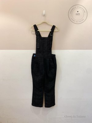 Jardineira Tweed Animale Preta | Tam: M
