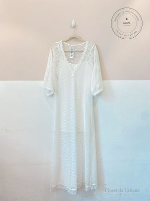 Kaftan Renda Tashi P/M - Branco