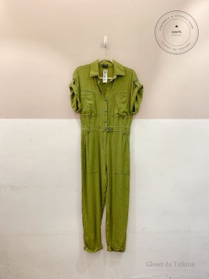 Macacão Viscolinho Iorane Verde | Tam: 42